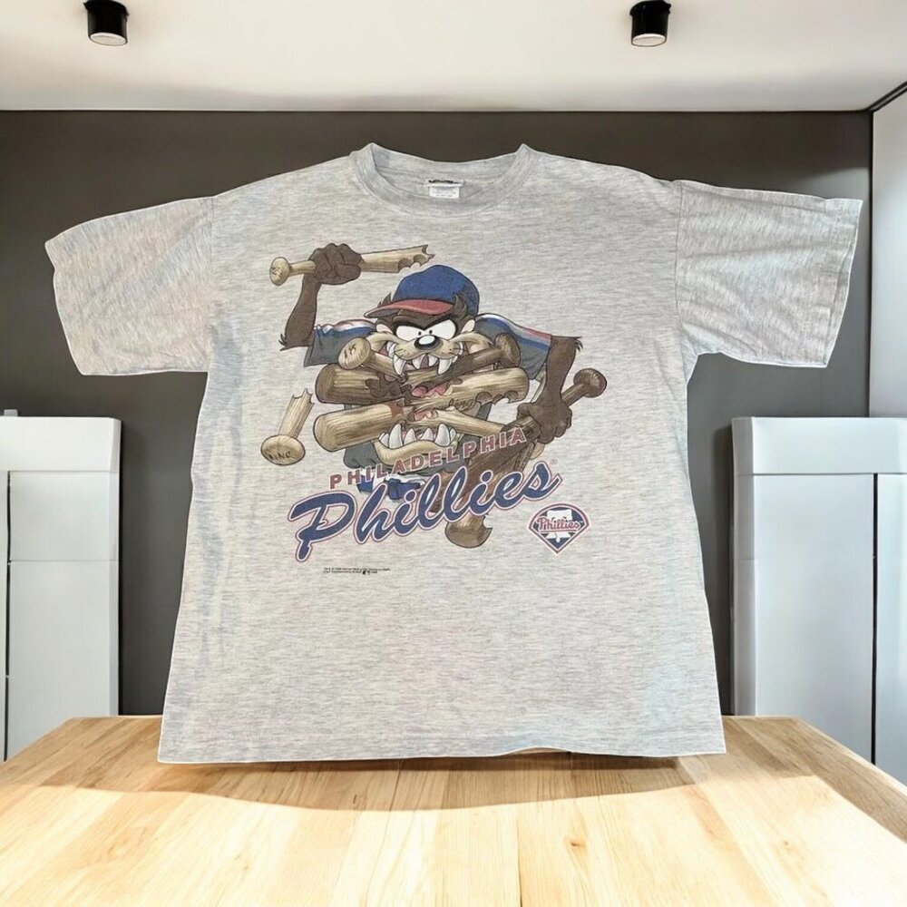 Looney Tunes Shirt 1996 Baseball Philadelphia Phillies Remake T shirt HN1376 - Picture 3 of 4